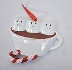 Family Of 3 Marshmallows In Hot Cocoa Christmas Ornament Personalizable Polarx. Fixed Price $8.99.