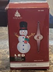 New Enchanted Forest 4 Feet Led Indoor Outdoor Christmas Snowman Inflatable Rare. Fixed Price $24.99.