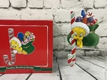 Vintage Tweety Bird Christmas Mantle Stocking Holder Warner Bros Looney Tunes Lg. Fixed Price $16.10.