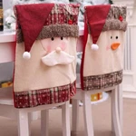 Christmas Santa Claus Snowman Chair Cover. Fixed Price $70.00.