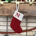 Kohls Nicholas Square Mini Knitted Christmas Stocking Letter 7. Fixed Price $14.95.