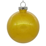 Vickerman N211578 6 In. Glitter Clear Ball, Yellow - Bag Of 4. Fixed Price $8.70.