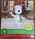 2011 Gemmy Peanuts Snoopy With Light String 4FT Christmas Airblown Inflatable. Fixed Price $65.43.