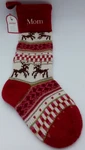 Pottery Barn Kids Mom Classic Fair Isle Reindeer Wool Stocking Christmas Holiday. Fixed Price $72.25.