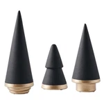 Kiaotime Halloween Simple Elegant Ceramic Complete Set Of 3 (black), Gold. Fixed Price $52.86.