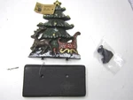 Lulu Cast Iron Christmas Trees W/ Reindeer Stocking Holder - Handmade. Fixed Price $29.95.