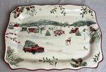 Better Homes & Gardens Large 19" Serving Tray Platter Heritage Christmas, Nice. Fixed Price $37.99.