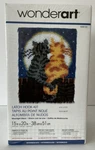 Wonderart 15" 20", Cats 426122 Latch Hook Kit, New In Box "moonlight Meow" Nib. Fixed Price $8.00.