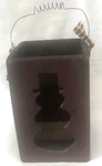 Primitives By Kathy Wooden Snowman Box Luminary Candle Holder Brown Christmas. Fixed Price $14.99.