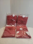Santa Hat Chair Cover Christmas Decor Red White 19.6 X 23.6" Brand New- 4 Pc. Fixed Price $15.99.