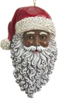 African American Santa Head Ornament. Fixed Price $49.99.