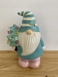 Mr Christmas Gnome Ceramic Figurine Decor Lighted Tree 9 Works. Fixed Price $24.99.