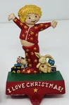 Vintage Midwest Mary Engelbreit Love Christmas Cast Iron Stocking Hanger 6". Fixed Price $37.99.