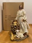 Jesus W/lion & Lamb Figurine By Joseph's Studio/roman Inc. 11.5" Tall New W/box. Fixed Price $56.95.