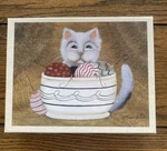 Lang Primitives 21 Merry Kitty Cat Christmas Cards And Envelopes Vintage Design. Fixed Price $21.99.