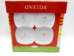 Set Of 4 Oneida Petite Snowman Salad Dessert Plates By Debbie Taylor Kerman New. Fixed Price $18.00.