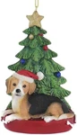 Kurt Adler Beagle With Santa Hat Christmas Tree Ornament, 4.25 ". Fixed Price $14.59.