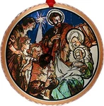 Three Wisemen Nativity Scene Colorful Copper Metal Christmas Tree Ornament New. Fixed Price $21.98.
