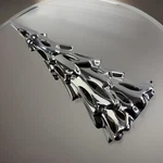 New Yankee Candle Metallic Silver Christmas Tree Large Tealight Holder #1331567. Fixed Price $27.88.