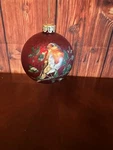 Robin Christmas Ornament Red Glass Bird Holly Berries Gisela Graham London. Fixed Price $19.00.