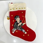 Warner Bros. 2002 Harry Potter Christmas Stocking Glitter Stars Padded 18". Fixed Price $19.95.