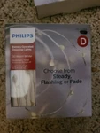 Philips 30CT Christmas Led Dewdrop Lights 4 Function Battery Operated Warm White. Fixed Price $11.00.