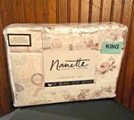 Nanette Lepore King 6 Pc Sheet Set Eifel Tower Pink Floral Butterflies Nwt Soft. Fixed Price $34.90.