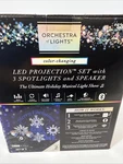 Orchestra Of Led Projection Set With 3 Spotlights & Speaker Gemmy New. Fixed Price $59.99.