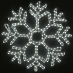 Christmas Snowflake Led Rope Light Sculpture, Pure White. Fixed Price $107.74.