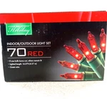 New Christmas 70 Led Red Color Set 14-FT Wire Indoor/outdoor. Fixed Price $6.73.