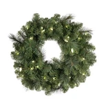 4-PACK Celebrations Platinum 26" Led Prelit Pure White Pine Wreath. Fixed Price $283.55.