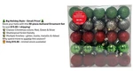 Christmas Tree Ornaments - Ashland 50 Piece Shatterproof Nwt. Fixed Price $15.00.