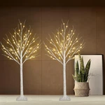 2-PACK 4FT Lighted Birch Trees With 96 Led Twinkling Lights Indoor/outdoor. Fixed Price $75.99.