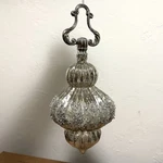 Large 6 Silver Finial Boutique Christmas Holiday Ornament Excellent Condition. Fixed Price $14.99.