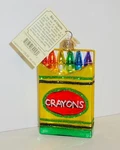 2020 Box Of Crayons - Old World Christmas Blown Glass Ornament New W/tag 32458. Fixed Price $17.99.