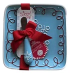 Hallmark Northpole Fun Spreader & Party Plate Blue Snowflakes Christmas Holiday. Fixed Price $22.95.