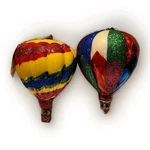 Kurt Adler Noble Gems Hot Air Balloon Glass Christmas Ornaments, (pack Of 2). Fixed Price $21.22.