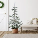 Northlight 4.5' Flocked Noble Fir Artificial Christmas Tree - Unlit. Fixed Price $93.49.