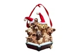 Kurt S. Adler W6546 Holly Bearies Christmas Ornament - Choir Teddy Bears (R3). Fixed Price $13.99.
