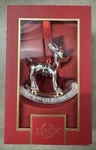 Lenox 2023 Baby First Christmas Rudolph Silver Tree Ornament New In Box. Fixed Price $24.99.
