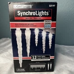 Gemmy Led Synchrolights 12-COUNT Icicle Brilliant White 2013. Fixed Price $28.04.