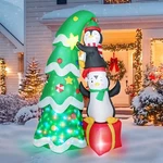 Christmas Inflatable Outdoor Decorations, 7 Ft Penguins Climbing Tree,with 1 .... Fixed Price $41.68.