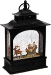 Lighted Reindeer And Animals Sleigh Christmas Water Snow Glitter Globe Lanter. Fixed Price $87.63.