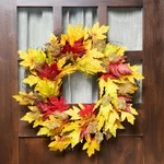 Northlight 22" Autumn Harvest Maple Leaf Artificial Thanksgiving Floral Wreath. Fixed Price $50.39.
