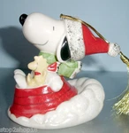 Lenox Peanuts Sledding With Snoopy 2013 Ornament 3.25"H #843571 New. Fixed Price $69.90.