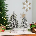 Northlight Frosted Pine Tree Duo Christmas Decoration - 12" Unlit. Fixed Price $22.49.