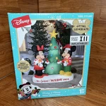 Disney Gemmy 6 Ft Mickey & Minnie Christmas Scene Airblown Inflatable. Fixed Price $199.95.