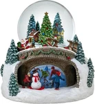 100MM Musical Rotating Christmas Village Snow Globe By San Francisco Box. Fixed Price $65.99.