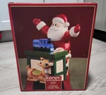 Lenox Rudolph The Red Noses Reindeer & Santa 2002 Christmas Cookie Candy Jar Box. Fixed Price $39.99.