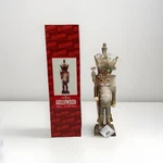16-INCH Kurt S. Adler Hollywood Platinum And Gold Glitter King Nutcracker, New. Fixed Price $59.99.